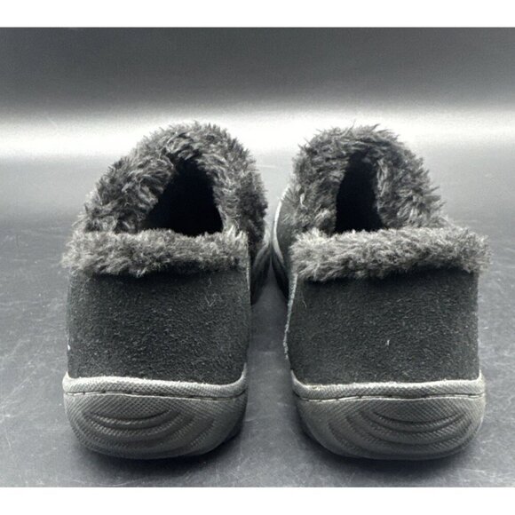 JBU Womens Black Suede w/ Faux Fur Lining Dixie Slip On Loafer Sz 6 Comfort - Picture 3 of 7